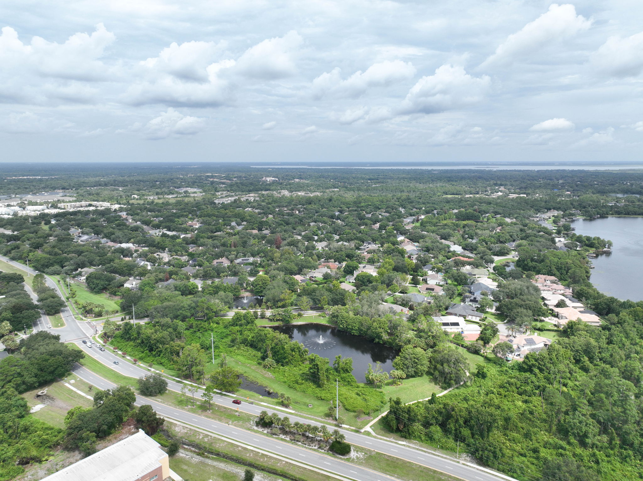 Aerial view of the Kingsbridge West community and surrounding Oviedo development
