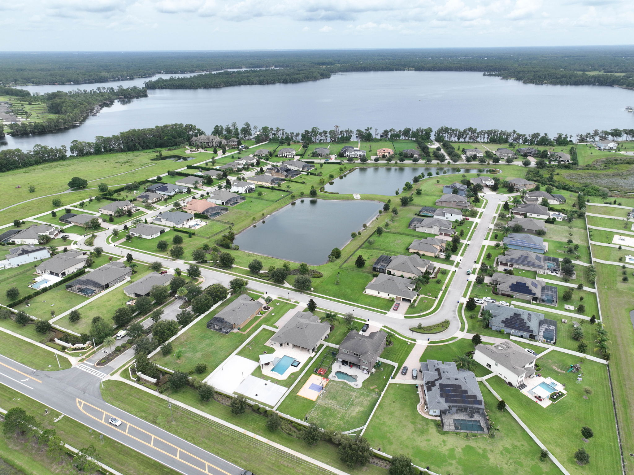Aerial view of Sunset Preserve at Lake Pickett, a Pulte Homes community built on former Nelson & Company land in Florida